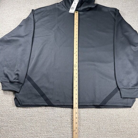 Adidas Select Logo Basketball Hoodie Gray Black Men’s Size XXL - Picture 4 of 7